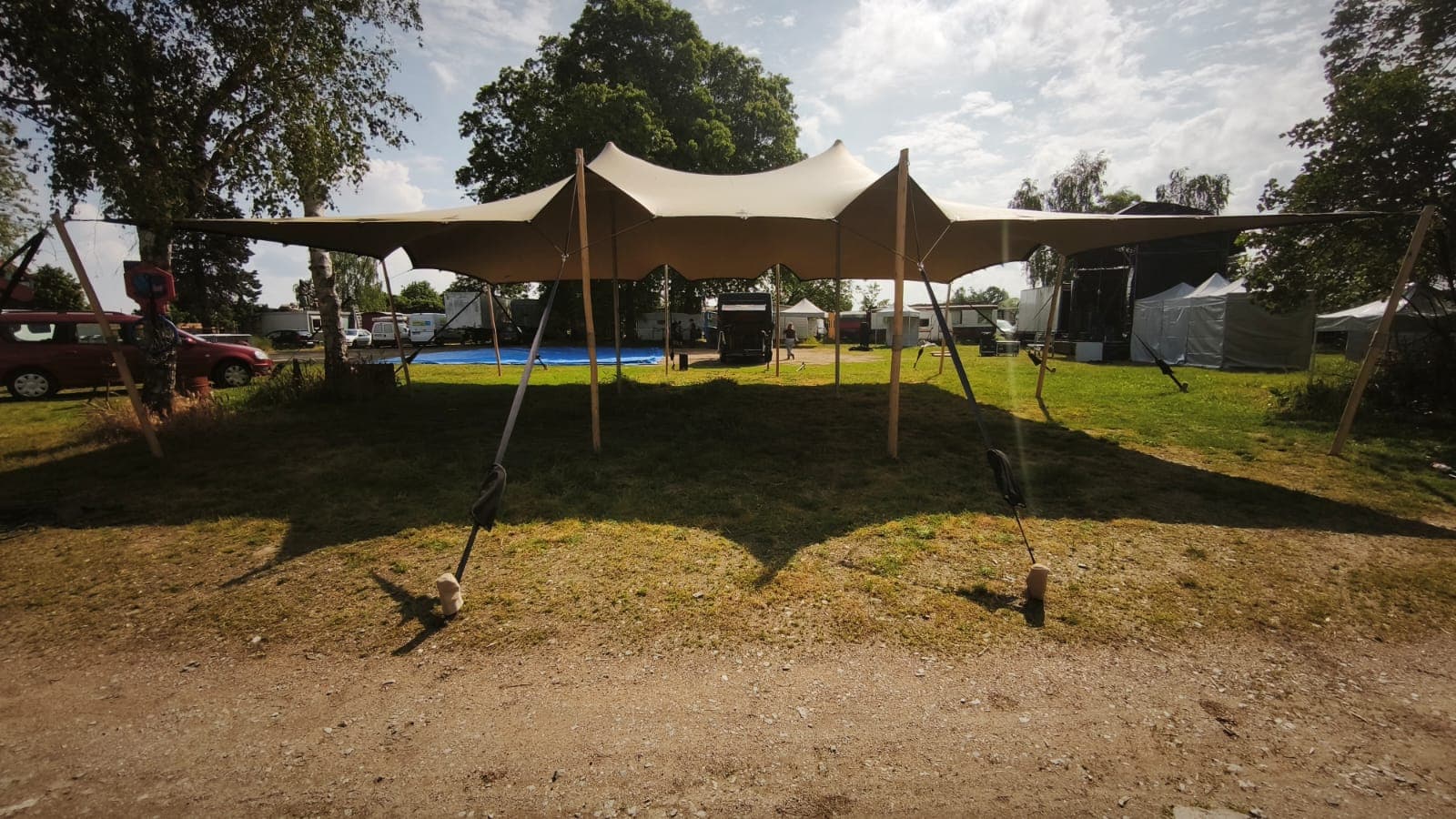 Tente Stretch avec murs cristal pour mariage et réception